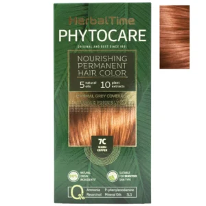 Βαφή μαλλιών χωρίς αμμωνία Θερμό Χάλκινο Warm Copper 7C - Herbal Time PhytoCare
