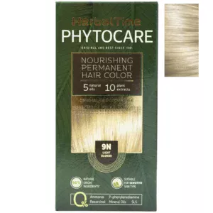 Βαφή μαλλιών χωρίς αμμωνία Ανοιχτό Ξανθό Light Blonde 9Ν - Herbal Time PhytoCare