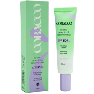 Cobacco Invisible Face Serum SPF50+ 30ml – Πολύ Υψηλή Προστασία, Βαθιά Ενυδάτωση & Άψογη Βάση Μακιγιάζ