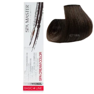 6/71WA Dark cold brown blonde SPA Cream Color Professional coloring for hair