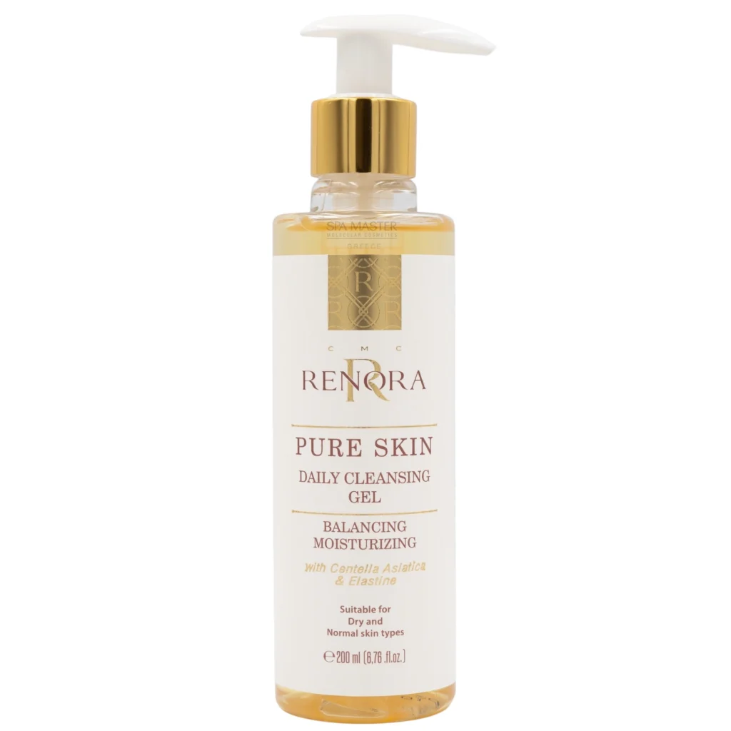 Renora PURE SKIN Daily Cleansing Gel 150ml – Τζελ Καθαρισμού για Ισορροπία & Ενυδάτωση της Επιδερμίδας