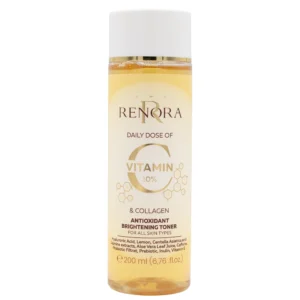 Renora Daily Dose Vitamin C & Collagen Toner 200ml – Αντιοξειδωτικό Toner για Λάμψη, Σύσφιξη & Ομοιόμορφο Τόνο