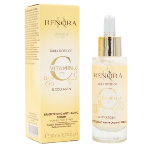 Renora Daily Dose of Vitamin C & Collagen Brightening Anti-Aging Serum 30ml – Λάμψη, Σύσφιξη & Αντιγήρανση σε Κάθε Σταγόνα
