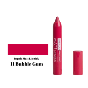 Impala Automatic Matt Lipstick Long Lasting and Perfume Free No11 Bubble Gum – Αυτόματο Ματ Κραγιόν Bubble Gum