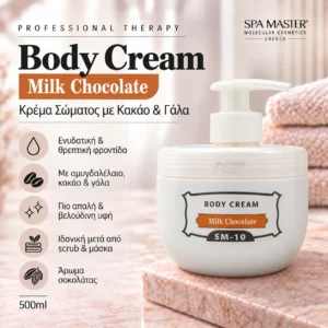 Spa Master Body Cream Milk Chocolate 500ml – Κρέμα Σώματος με Κακάο & Γάλα