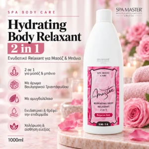 Spa Master Hydrating Body Relaxant 2 in 1 Bulgarian Rose 1000ml – Ενυδατικό Relaxant για Μασάζ & Μπάνιο