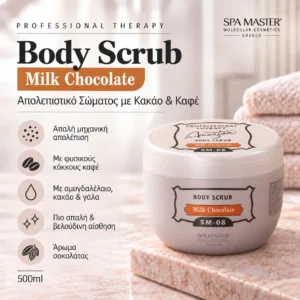 Spa Master Body Scrub Milk Chocolate 500ml – Απολεπιστικό Σώματος με Κακάο & Καφέ