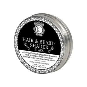 Lavish Care Barber Black Beard and Hair Shader Pomade 30ml – Πομάδα Κάλυψης για Γένια & Μαλλιά με Μαύρο Χρώμα