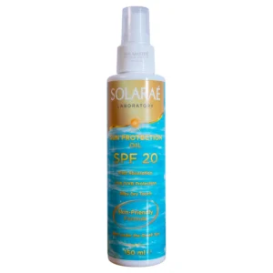 SOLARAE Laboratory Sun Protection Oil SPF 20 Spray Pump 150ml – Αντηλιακό Λάδι Σώματος με Argan Oil, Vitamin E & Sesame Oil