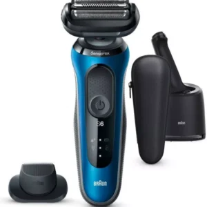 Braun Series 6 B7000CC Foil Shaver Μπλε – Επαναφορτιζόμενη Ξυριστική Μηχανή Προσώπου με AutoSense & SmartCare