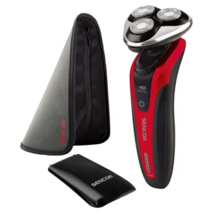 Sencor SMS 5013RD Men’s Shaver – Επαναφορτιζόμενη Ξυριστική Μηχανή Προσώπου με 4D Κεφαλές & Trimmer Κόκκινη