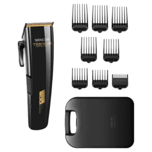 Sencor SHP 8400BK Hair Clipper – Κουρευτική Μηχανή Μαλλιών με 8 Οδηγούς, Direct Drive & Θήκη Ταξιδίου