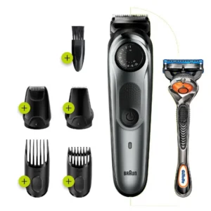 Braun BT7220 10 in 1 Beard Trimmer Μαύρο – Σετ Επαναφορτιζόμενης Κουρευτικής Μηχανής για Γένια & Μαλλιά + Gillette ProGlide