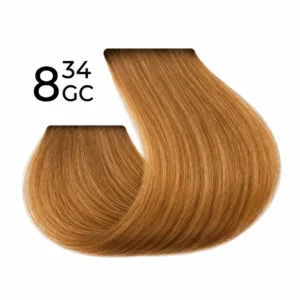 Spa Plex Color 8.34GC Light Golden Amber Blond, Ανοιχτό Κεχριμπαρένιο Ξανθό 100ml – Επαγγελματική Βαφή Μαλλιών Spa Master Color με Vitaplex Elixir