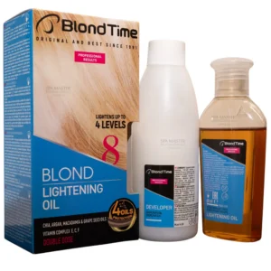 Blond Time No 8 Blond Lightening Oil 120ml – Ξανοιχτική Βαφή Μαλλιών σε Λάδι έως 4 Τόνους με 4 Oils Protection