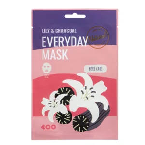 DEARBOO Lily & Charcoal Everyday Mask 27ml – Κορεάτικη Υφασμάτινη Μάσκα για Πόρους & Ενυδάτωση