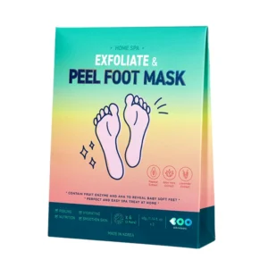 DEARBOO Home Spa Exfoliate & Peel Foot Mask 80g (2 Ζεύγη) – Κορεάτικες Μάσκες Ποδιών για Απολέπιση Νεκρών Κυττάρων & Σκληρύνσεων