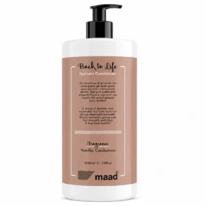MAAD Back to Life Nutrient Conditioner 1000ml – Επαγγελματική Θρεπτική Μαλακτική Κρέμα για Θαμπά & Χημικά Επεξεργασμένα Μαλλιά