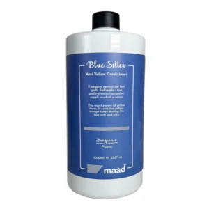 MAAD Blue Sitter Anti-Yellow Conditioner 1000ml – Επαγγελματική Ενυδατική Μαλακτική Κρέμα κατά των Κίτρινων Τόνων για Ξανθά & Λευκά Μαλλιά