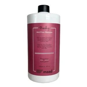 MAAD Bushy Anti-Frizz Shampoo 1000ml – Επαγγελματικό Σαμπουάν κατά του Φριζαρίσματος για Πυκνά & Ατίθασα Μαλλιά