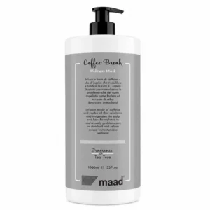 MAAD Coffee Break Wellness Mask 1000ml – Επαγγελματική Καθαριστική Μάσκα Τριχωτού με Καφεΐνη, Tea Tree Oil & Jojoba Oil