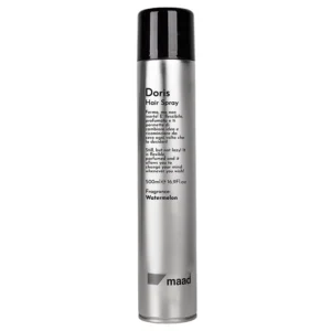 MAAD Doris Strong Hairspray 500ml – Επαγγελματική Λακ Μαλλιών Δυνατού Κρατήματος με Ευέλικτο Φινίρισμα