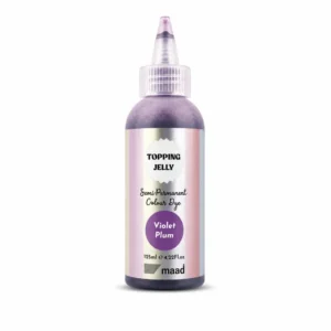 MAAD Topping Jelly Violet Plum Βιολετί Δαμασκηνί 125ml Χρωμομάσκα Τόνωσης για Βιολετί Δαμασκηνί Αποτέλεσμα