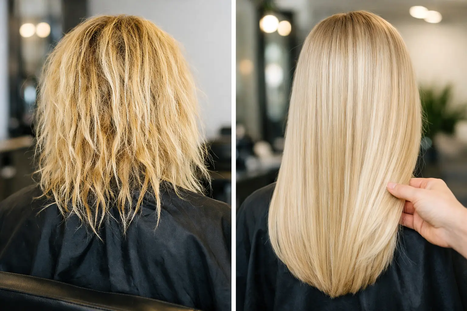 Παράδειγμα αποκατάστασης μετά από bleach damage