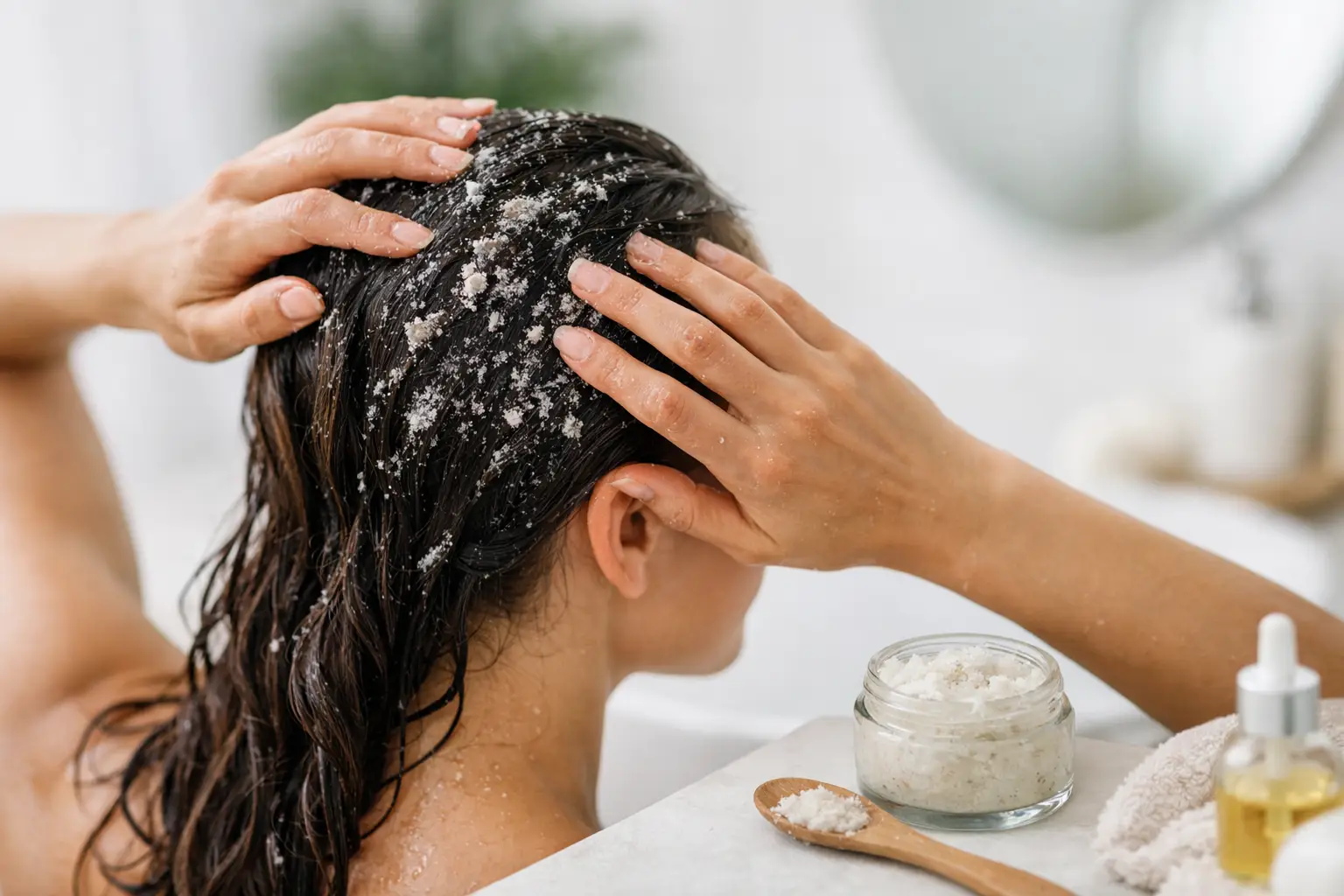 Πώς γίνεται scalp scrub ρουτίνα σωστά