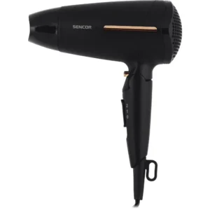 Sencor SHD 0045BK 1600W – Αναδιπλούμενο Σεσουάρ Μαλλιών Ταξιδίου με Ιονισμό, Cool Shot & 2 Ταχύτητες
