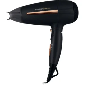 Sencor SHD 7100BK 2000W – Αναδιπλούμενο Σεσουάρ Μαλλιών Ιονισμού με 3 Θερμοκρασίες, 2 Ταχύτητες & Cool Shot