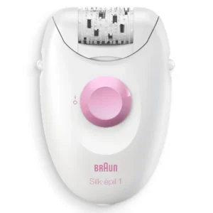 Braun Silk-épil 1 SE1370WE – Αποτριχωτική Μηχανή για Πόδια & Σώμα με 20 Τσιμπίδες και Εξάρτημα Ευαίσθητων Περιοχών