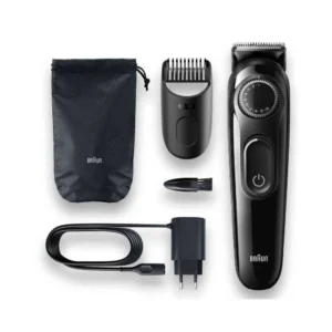 Braun Series 3 BT3300 – Επαναφορτιζόμενο Trimmer Γενειάδας με 20 Ρυθμίσεις Μήκους 0,5–10mm
