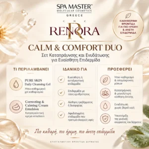 Renora Calm & Comfort Duo Σετ Καταπράυνσης και Ενυδάτωσης για Ευαίσθητη Επιδερμίδα - Εικόνα 1