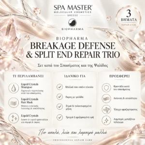 Biopharma Breakage Defense & Split End Repair Trio Σετ κατά του Σπασίματος και της Ψαλίδας - Εικόνα 1