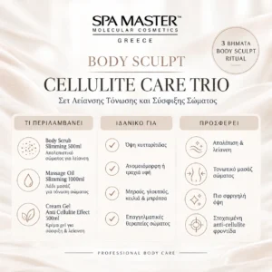 SPA MASTER Body Sculpt & Cellulite Care Trio Σετ Λείανσης Τόνωσης και Σύσφιξης Σώματος