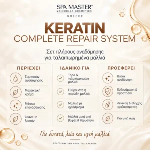 SPA MASTER Keratin Complete Repair System Σετ Πλήρους Αναδόμησης Ενδυνάμωσης και Προστασίας με Κερατίνη