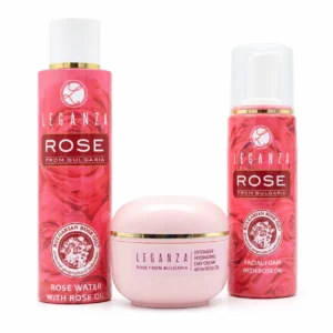 Leganza Rose Fresh Glow & Hydration Trio Σετ Καθαρισμού Φρεσκάδας και Ενυδάτωσης Προσώπου