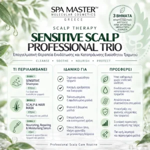 SPA MASTER Sensitive Scalp Professional Trio Επαγγελματική Θεραπεία Ενυδάτωσης και Καταπράυνσης Ευαίσθητου Τριχωτού