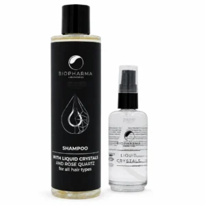 Biopharma Crystal Clean & Shine Duo Σετ Καθαρισμού Λείανσης και Λάμψης Μαλλιών