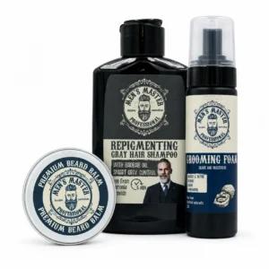 MEN’S MASTER Gray Control & Beard Care Σετ Σταδιακού Επαναχρωματισμού Μαλλιών & Περιποίησης Γενειάδας