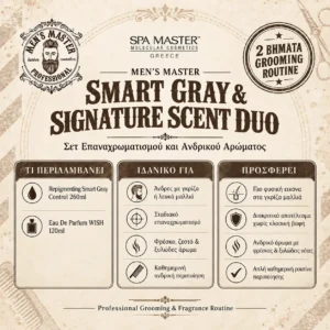 MEN’S MASTER Smart Gray & Signature Scent Duo Σετ Επαναχρωματισμού και Ανδρικού Αρώματος