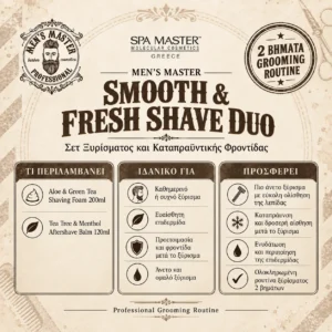 MEN’S MASTER Smooth & Fresh Shave Duo Σετ Ξυρίσματος και Καταπραϋντικής Φροντίδας