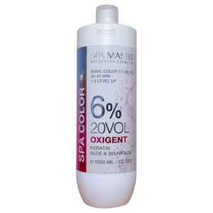 Spa Master Spa Color Oxigent Cream Developer 6% 20 Vol 1000ml Κρεμώδες Οξειδωτικό για Μόνιμη Βαφή και Ξάνοιγμα 1 έως 2 Τόνων