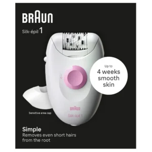 Braun Silk-épil 1 SE1-010 – Αποτριχωτική Μηχανή Σώματος & Μπικίνι με 20 Τσιμπίδες και SoftLift Tips - Εικόνα 1