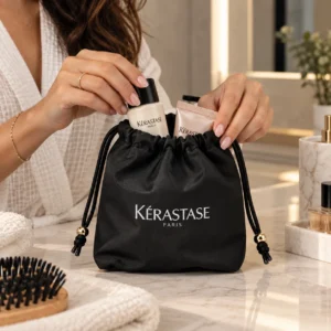 Kérastase Paris Drawstring Cosmetic Bag – Μαύρο Νεσεσέρ Καλλυντικών με Κορδόνι - Εικόνα 1