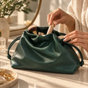 Authentic Beauty Concept Cosmetic Pouch – Σκούρο Πράσινο Νεσεσέρ / Πουγκάκι Καλλυντικών - Εικόνα 1