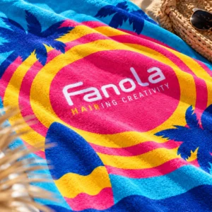 Fanola Beach Towel – Πετσέτα Θαλάσσης Microfiber με Πολύχρωμο Καλοκαιρινό Σχέδιο - Εικόνα 1