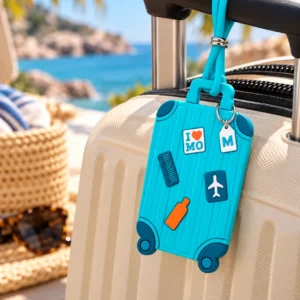 Moroccanoil Luggage Tag – Τιρκουάζ Ετικέτα Αποσκευών σε Σχήμα Βαλίτσας - Εικόνα 1