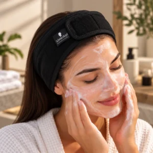Schwarzkopf Professional Spa Headband – Μαύρη Κορδέλα Μαλλιών για Περιποίηση Προσώπου - Εικόνα 1